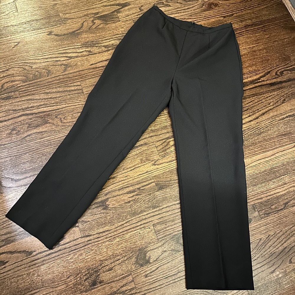 R&K Originals Women's Pants 12 Back Zip Business Career Black